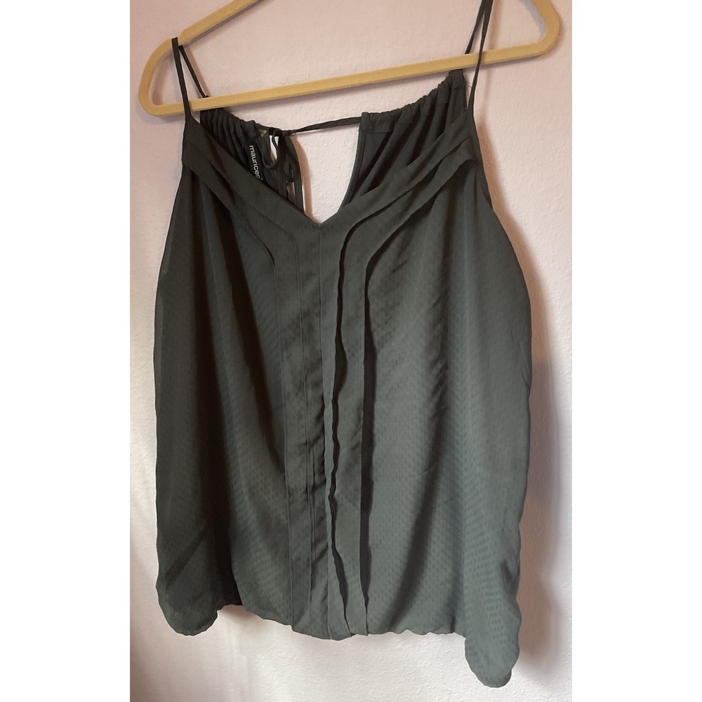 Maurices Black Tank Top Sleeveless Blouse Size 3 3X‎